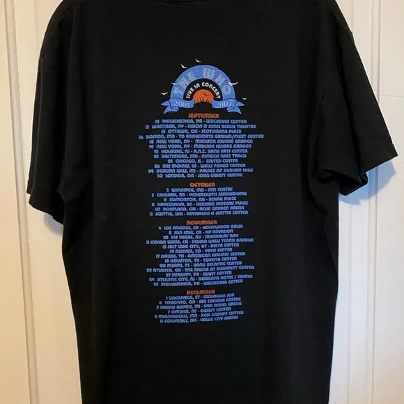 Anvil Black The Who Concert Tee size large concert - Picture 2 of 5